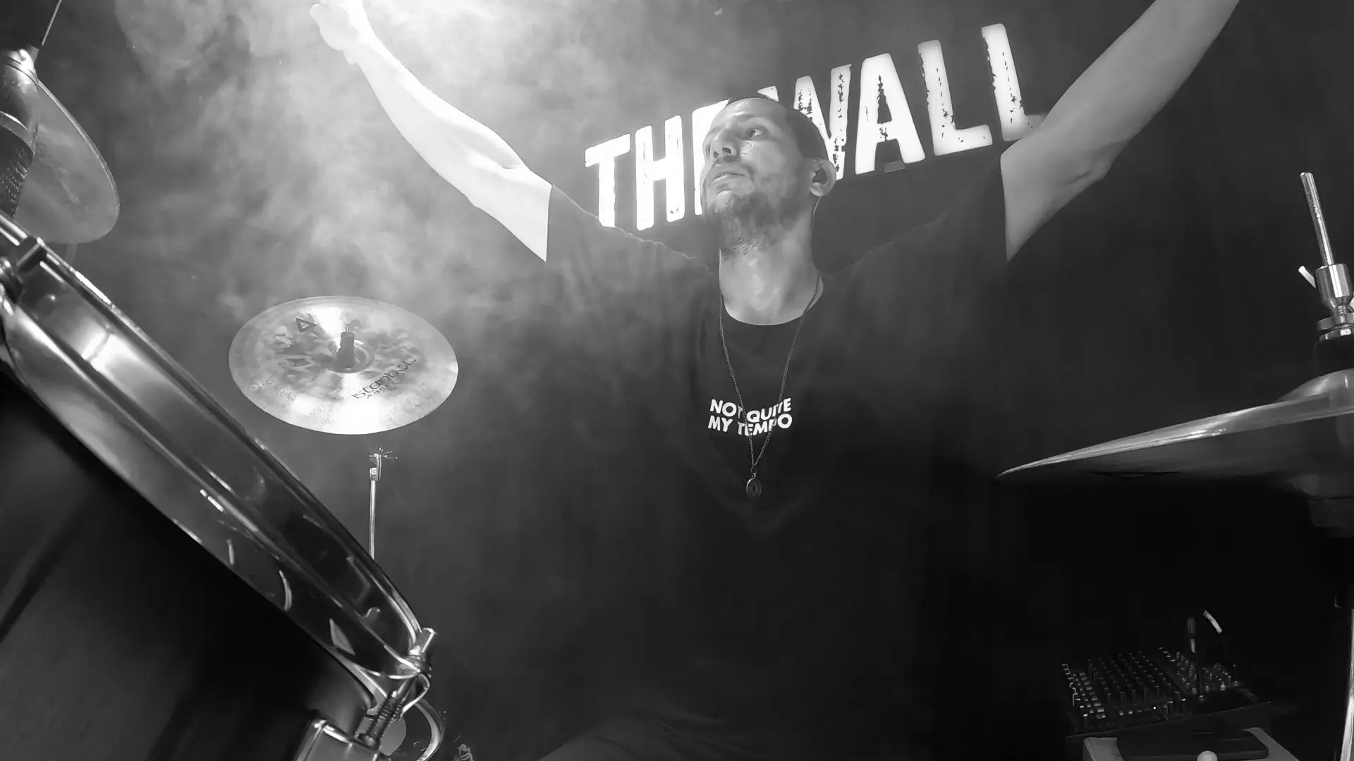Drumming at The Wall